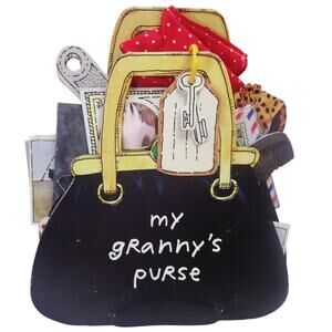 My Granny's Purse Board Book Workman Publishing Die Cut Purse OOP